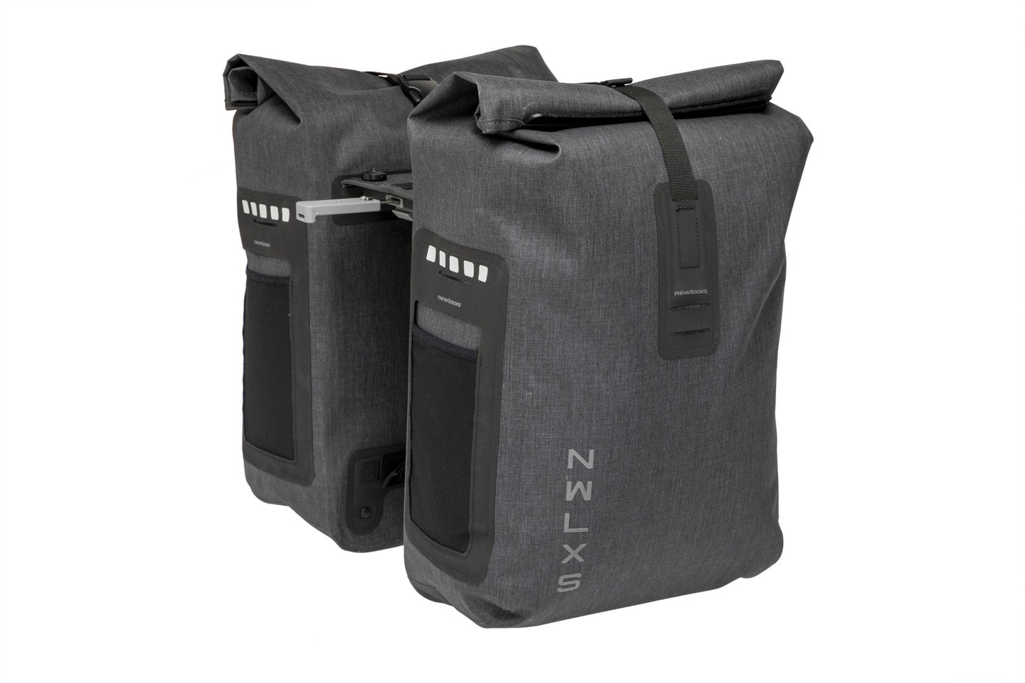 Nuovo sacchetto per biciclette doppia varo looxs - impermeabile - grigio