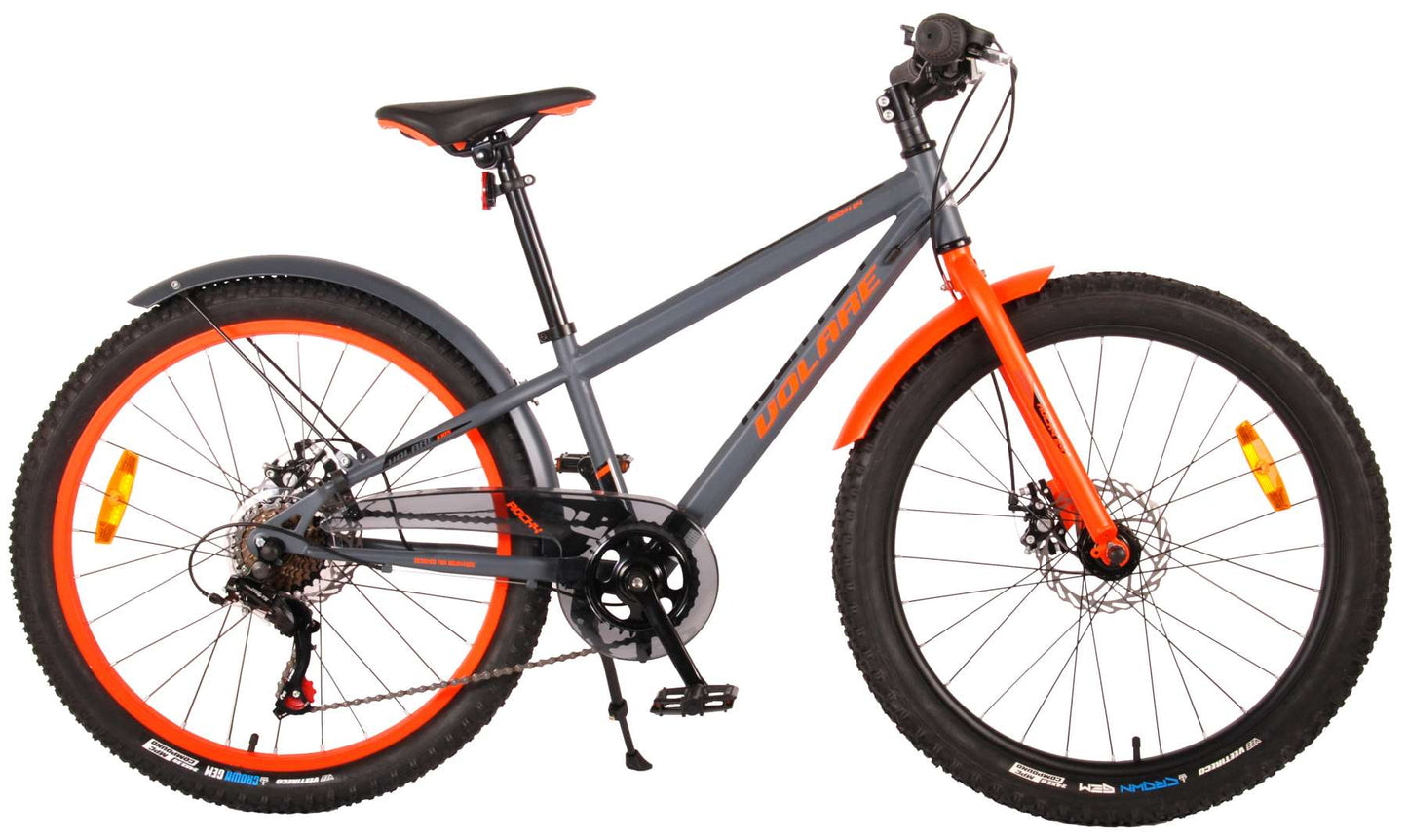 Ch. h. kubbinga b.v. volare kinderfiets 24 rocky grijs oranje 6v. prime collection (85%) *