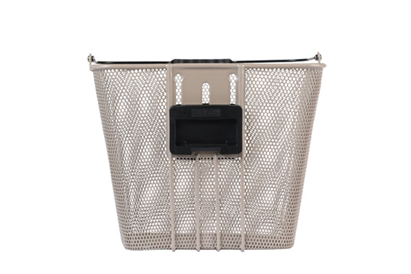 Basil Bicycle Basket Bilbao Kf Fixing 26 x 22 x 27 cm Nude Metallic