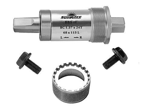 Soporte inferior de Sunrace 68 131 mm de aluminio BBS18-131
