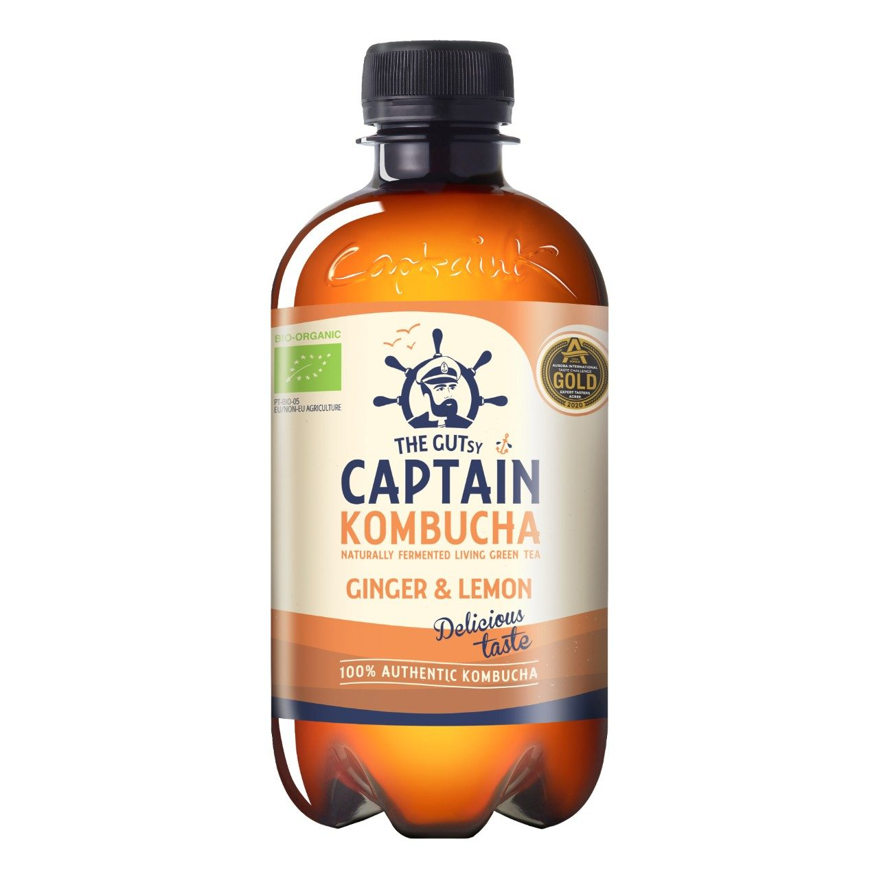 Il coraggioso capitano kombucha zenzero limone biologico (12x 400ml) (sfera)