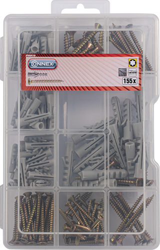 Connex surtido tapón roscado para madera 155uds - dp8500126