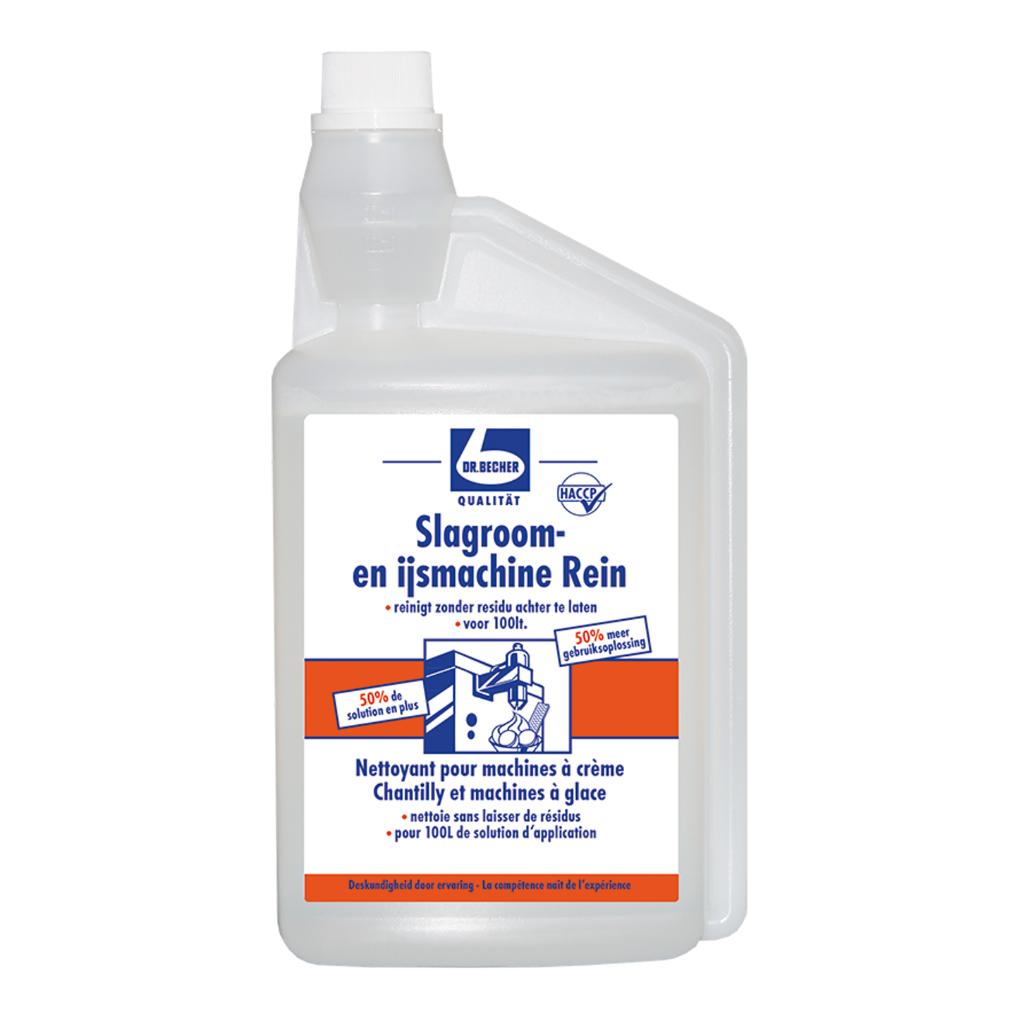 Dr. becher detergente per macchine per panna montata e gelato (1 litro)