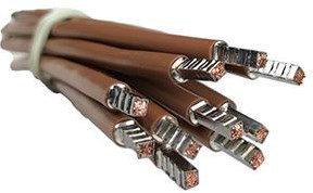 Filo 6qmm flessibile 25cm marrone - 4000510