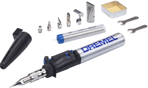 Sistema de herramientas compacto Dremel 2000kf (modelo 2000-7 creative, versatip + punta de soldadura + punta de pirograbado + cuchillo de corte + cuchillo de corte en caliente + quemador grande - f0132000kf