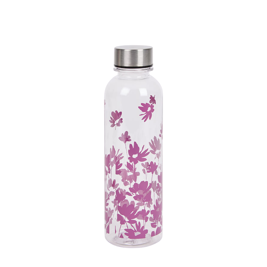 Botella para beber flor morada 500ml