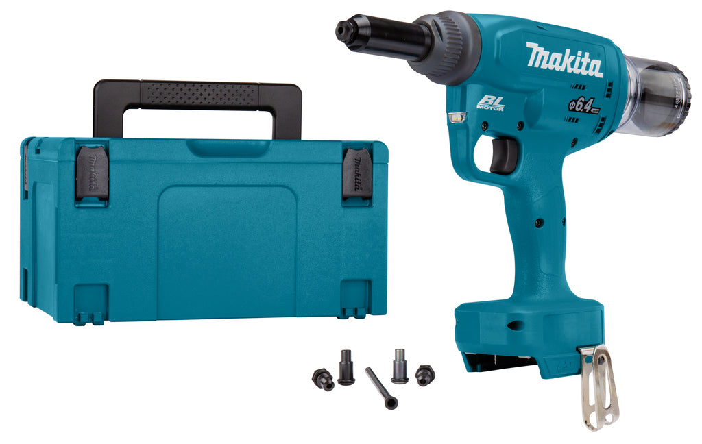 Pinza per rivetti ciechi Makita drv250zj 18v fino a 6,4 mm | senza batterie e caricabatterie - drv250zj