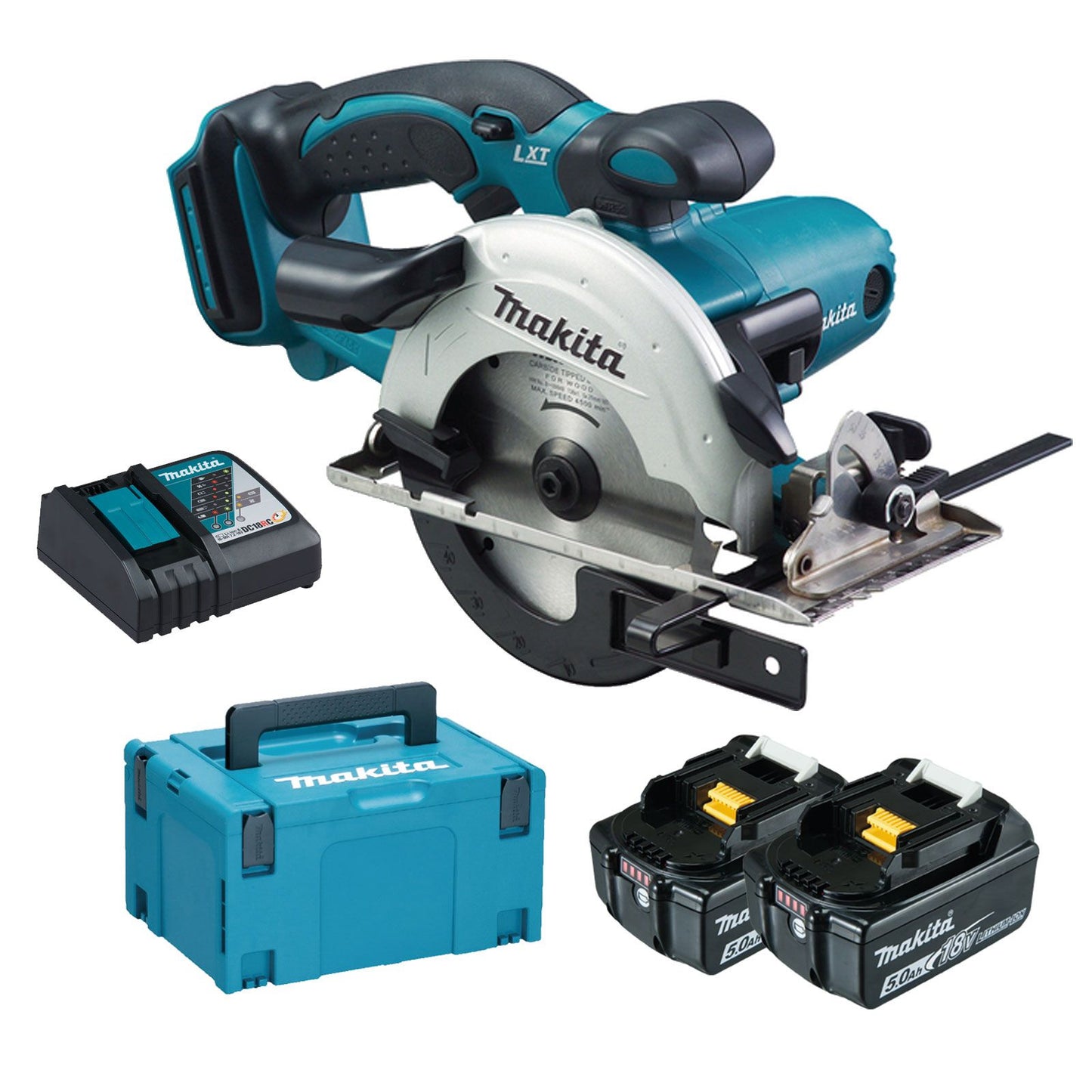 Sierra circular inalámbrica Makita dss501rtj | 18v 5.0ah li-ion - dss501rtj
