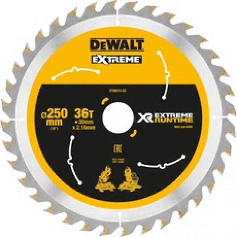 Accessori Dewalt dt99573 lama sega circolare xr 250x30mm 60 denti - dt99573-qz