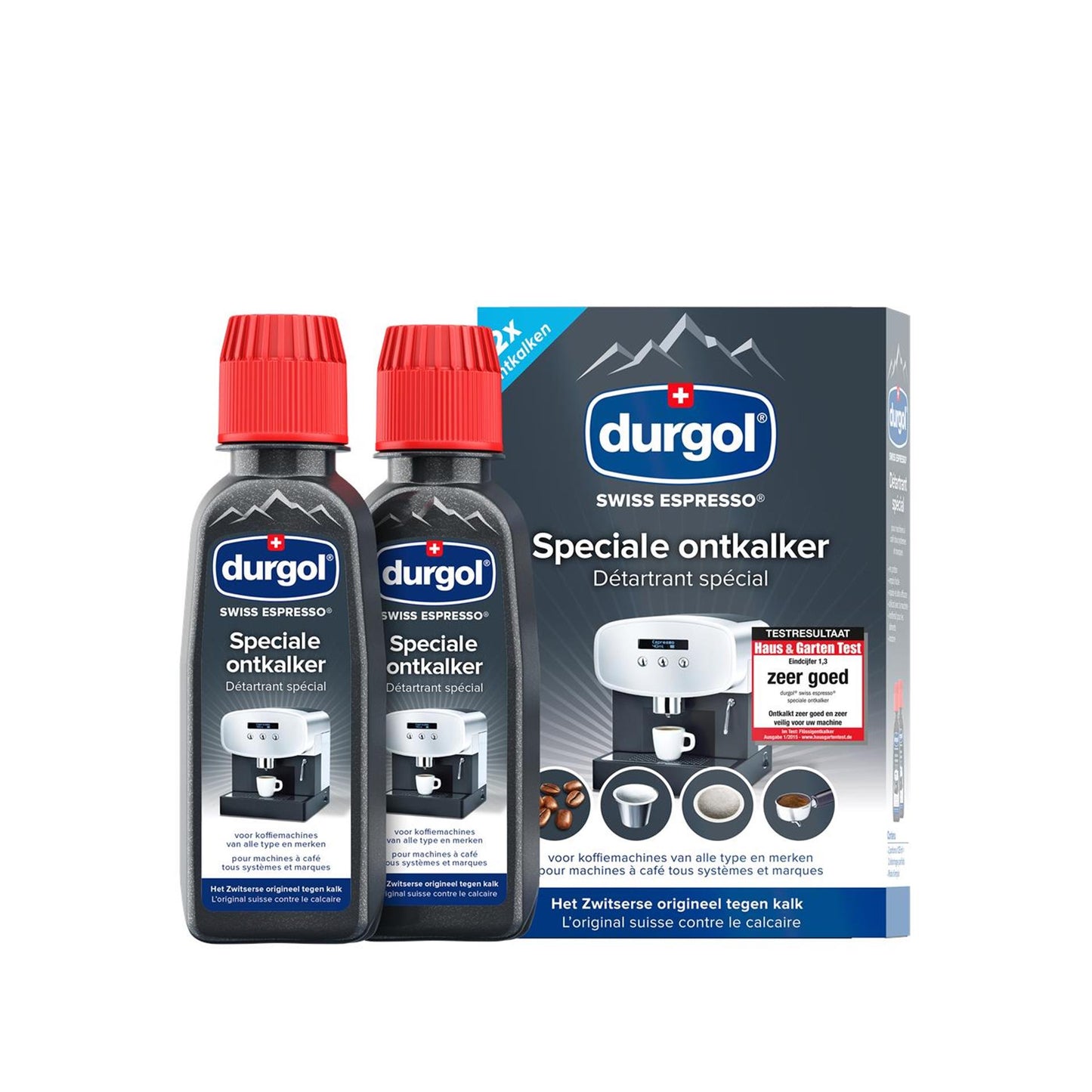 Durgol durgol swiss espresso dispresso agente per produttori di caffè 2x125 ml