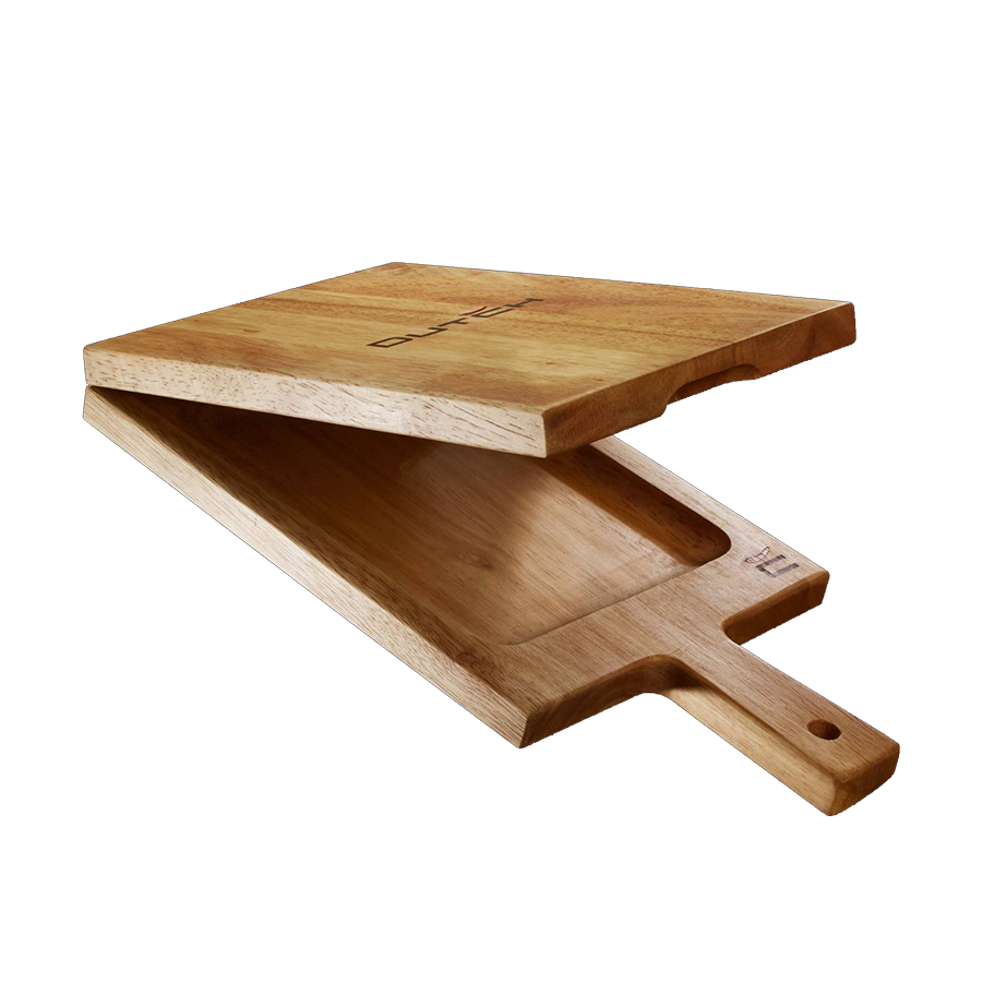 Tabla de servir holandesa abatible de teca 20x39x4cm