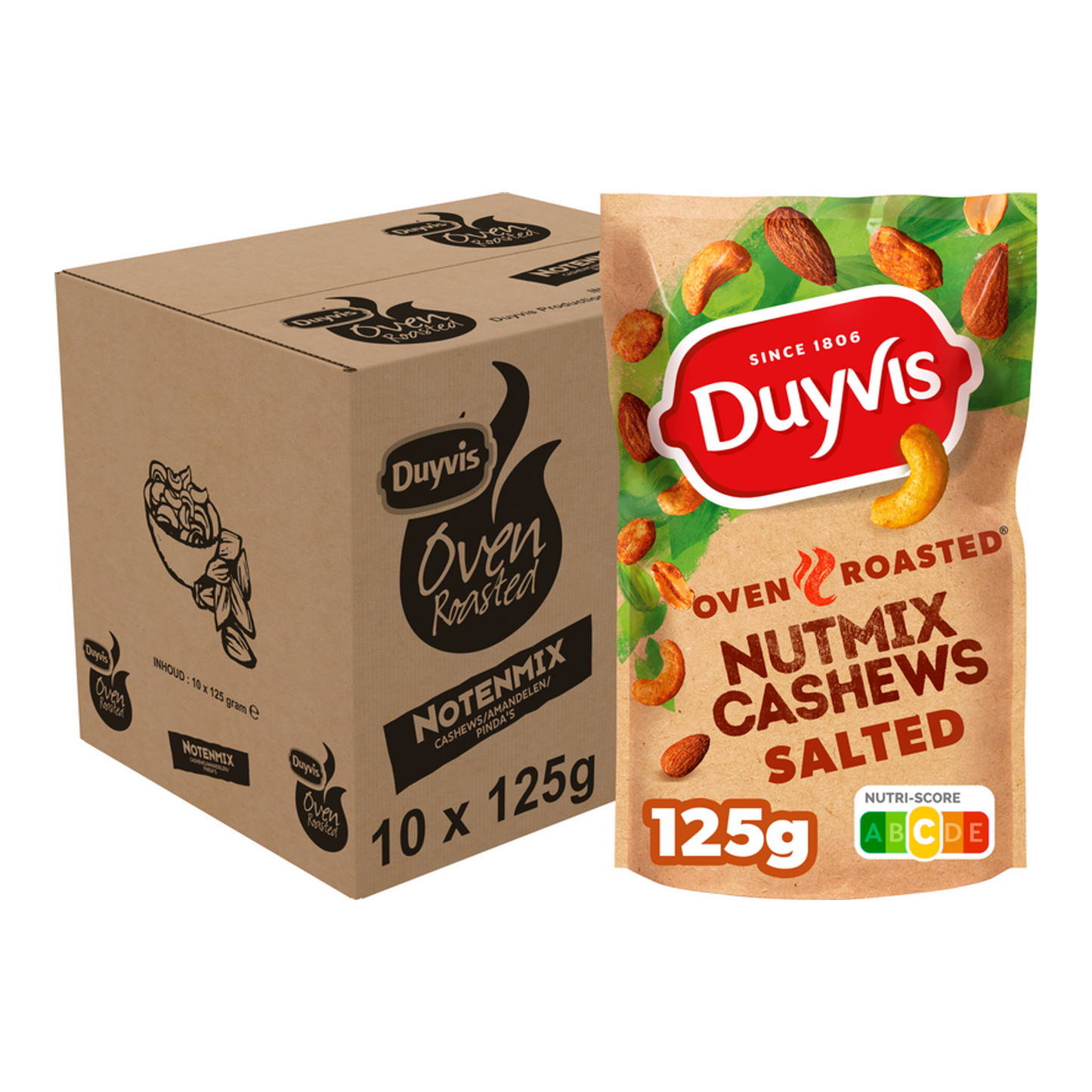Mix de frutos secos tostados al horno Duyvis (10x 125gr)