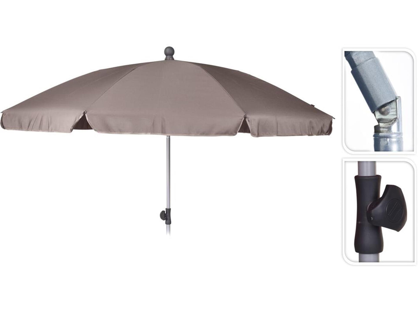 Ombrellone da giardino Pro ø200cm tortora