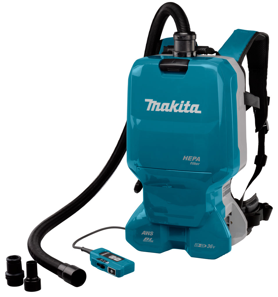Makita dvc665zu | aspiradora trasera | 2x18v | sin. baterías y cargador - dvc665zu