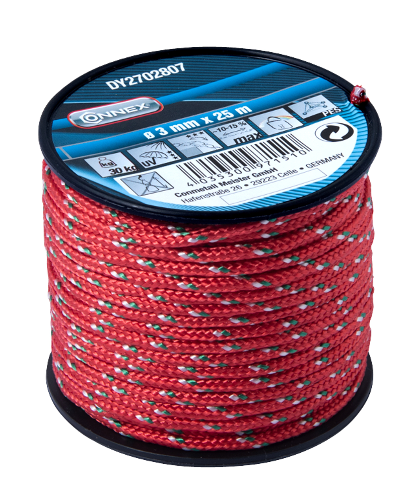 Connex pes cuerda roja 3mmx25m - dy2702807