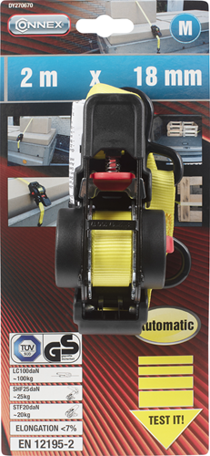 Connex correa tensora coche 18mmx2m pes 100kg - dy270670
