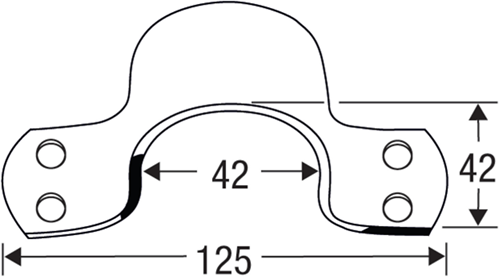 Connex sluitbeugel rond 42mm bvz - dyb2901311