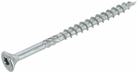 Vite Dynaplus Univite per truciolare zincata testa svasata parte filetto torx tx25 5,0x120 70 | 250 pezzi - 0289.11.42801