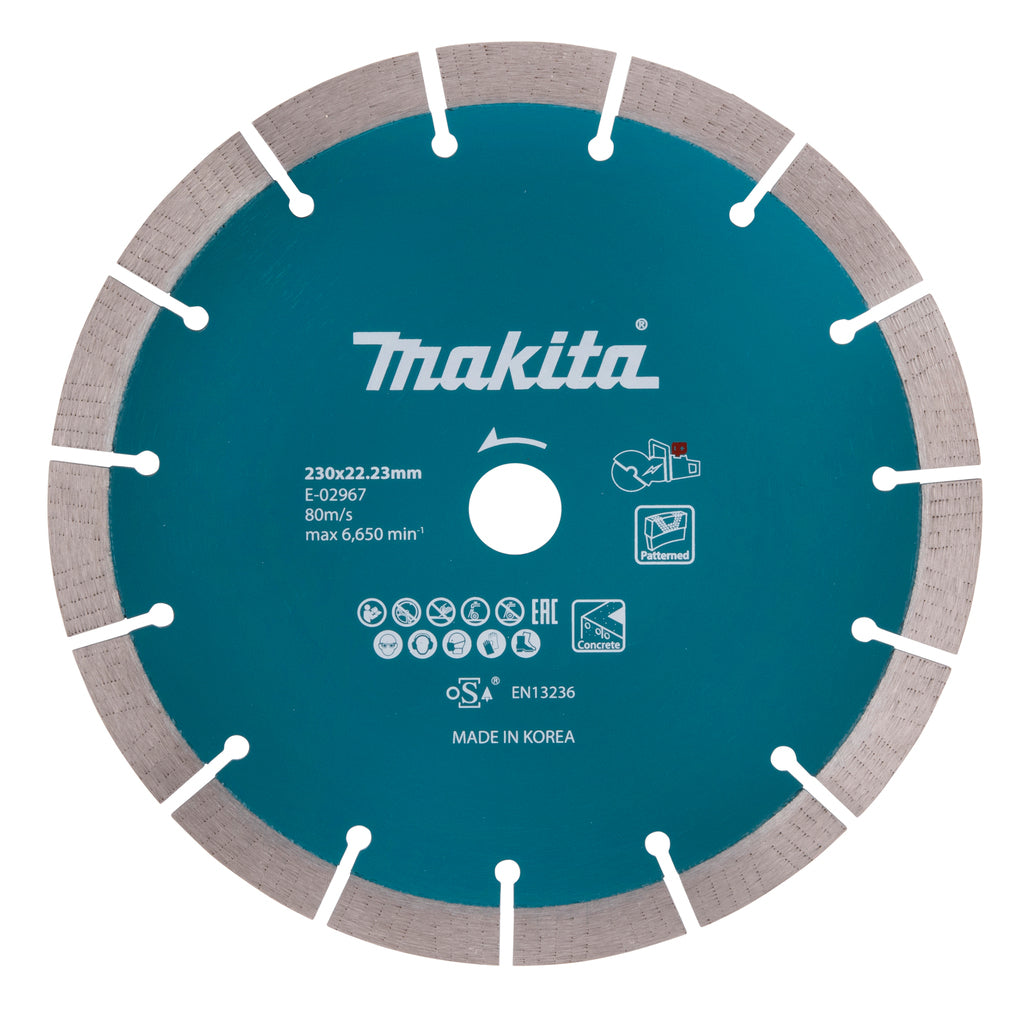 Accessori Makita disco diamantato segmento 230x22,23x2,4mm - e-02967 - e-02967