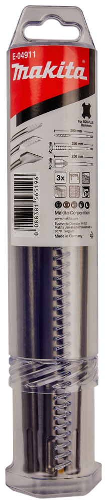 Set scalpelli accessori Makita premium da 3 pezzi - e-04911 e-04911