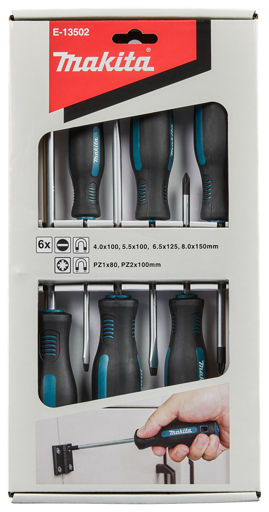 Set cacciaviti accessori Makita 6 pezzi pz sl - e-13502 e-13502