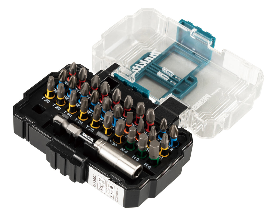 Accesorios makita diablillo e-13552 | juego de puntas de destornillador de impacto | 31 piezas | 25 mm | ley primer ministro - e-13552