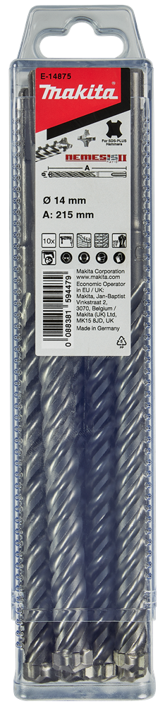 Accessori Makita p4s: punta per calcestruzzo 14x215mm - e-14875 e-14875