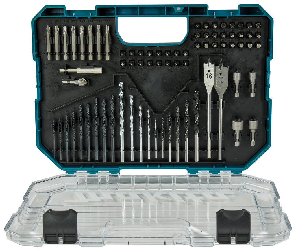 Accessori Makita e-15126 set di punte per trapano e cacciavite | 75 pezzi | nella custodia di plastica e-15126