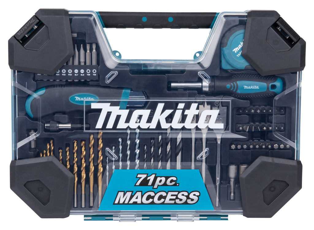 Accessori Makita set di punte per trapano e cacciavite da 71 pezzi - e-22589