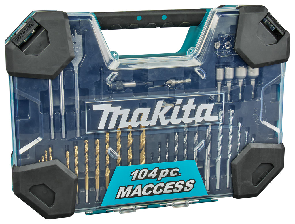 Accessori Makita set di punte per trapano e cacciavite da 104 pezzi - e-22604