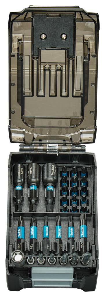 Set di punte per cacciavite a percussione Imp Makita | 31 pezzi | agire in nero - e-22850