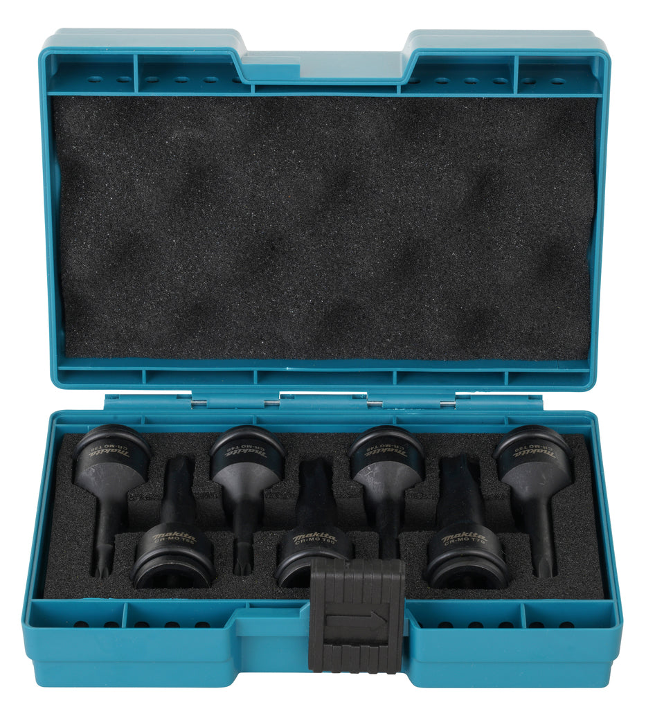 Set di punte per cacciavite a percussione Imp Makita Torx | 7 pezzi | agirenero | 1 2''| Regno Unito - e-23628