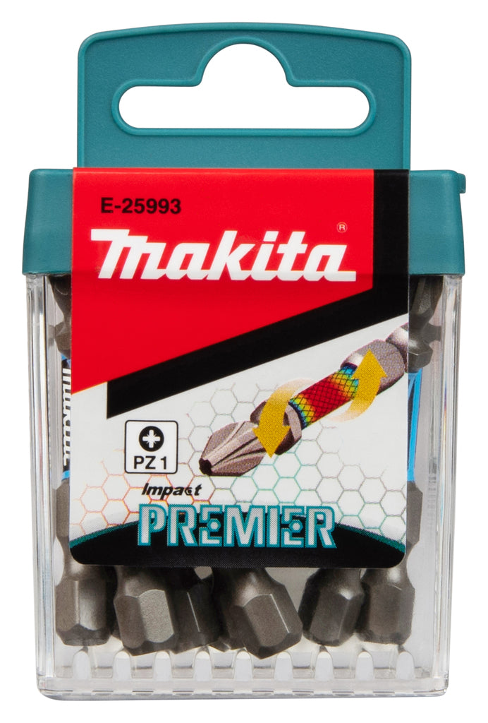 Accesorios Imp Makita puntas de destornillador de impacto pz1x50mm | actuar primer ministro | 10 piezas - e-25993