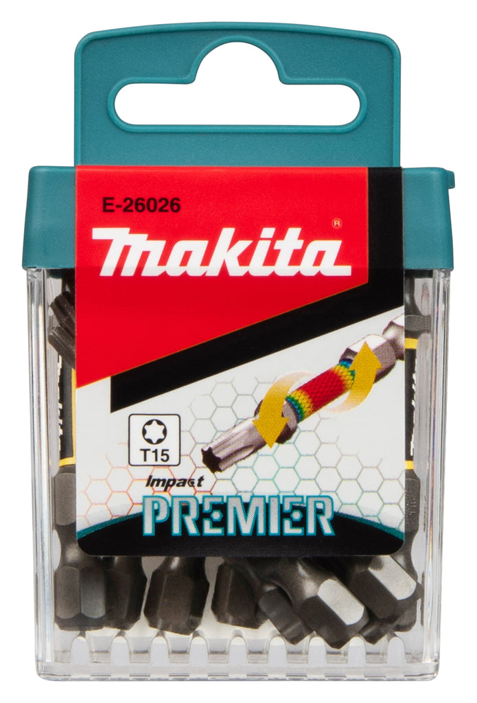 Accessori Imp Makita punte per avvitatore a percussione t15x50mm | agire primo ministro | 10 pezzi - e-26026