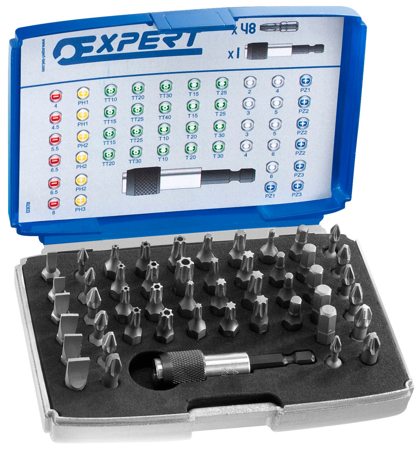 Set punte Expert 1 4 con portapunte 49 pezzi