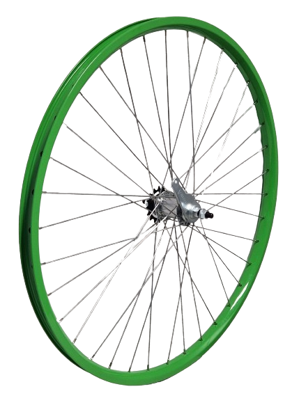 Ruota posteriore AMK 28 pollici (622) ALU Green Ventura Brake Hub