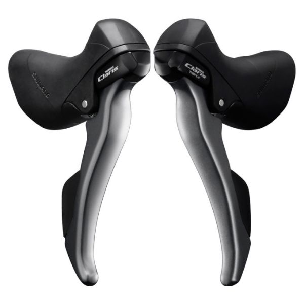 Shimano versteller- remhendelset 3 x 8 speed claris st-r2000 - grijs zwart
