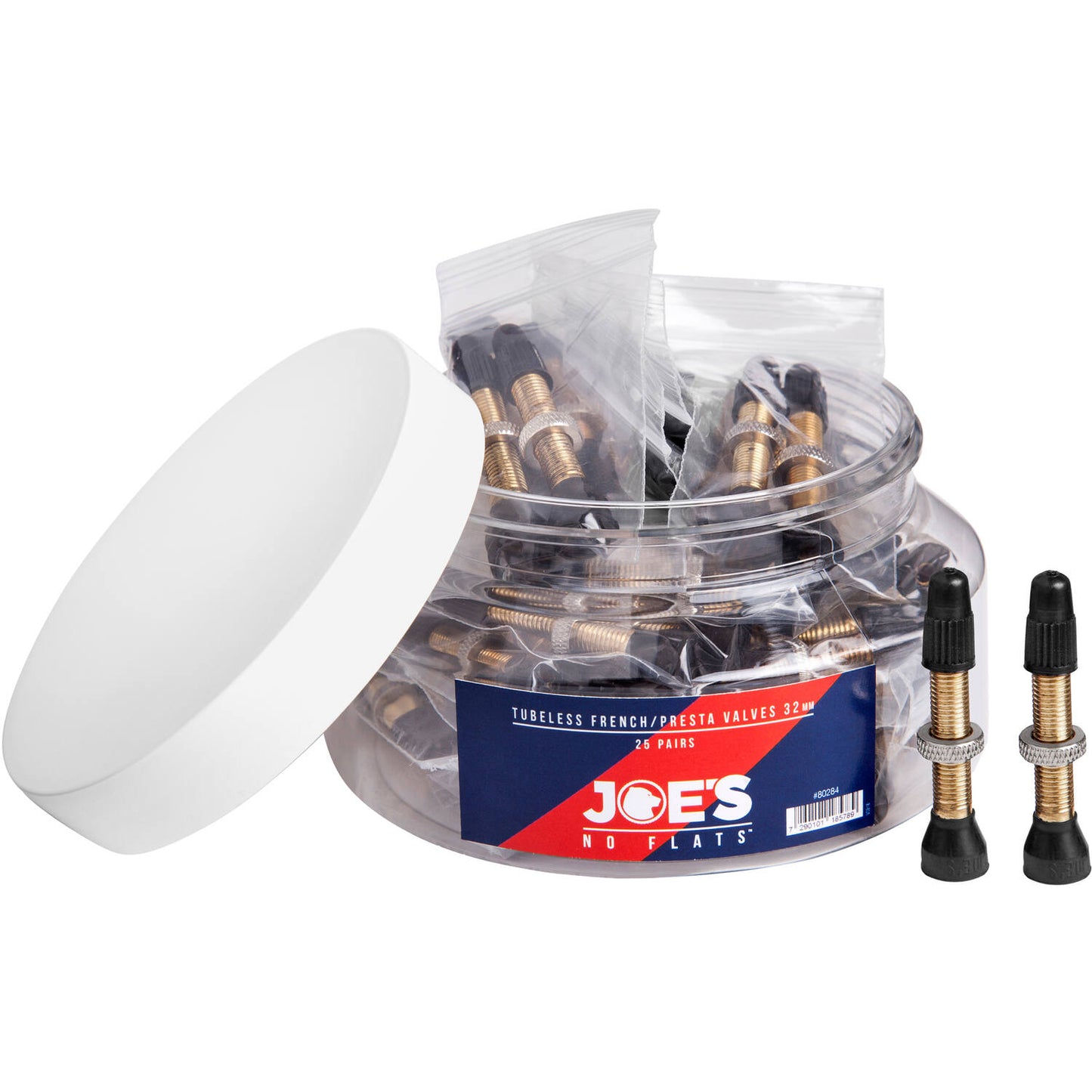 Joe's No Flats tubeless Presta Valiel 32 mm (bote 50 piezas)