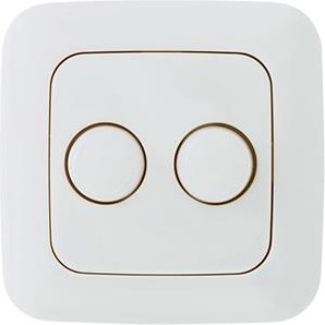 Cornice di copertura Ecodim Busch Jaeger bianca per dimmer LED duo 4355420 - 4355438