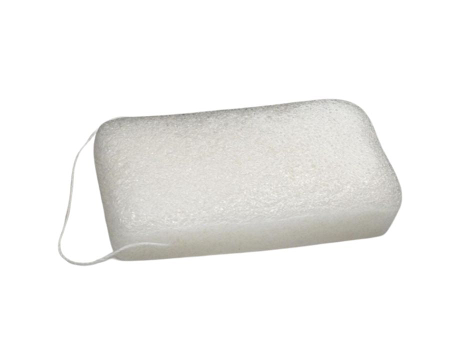 Ecoluba Konjac Sponge - bianco - rettangolare