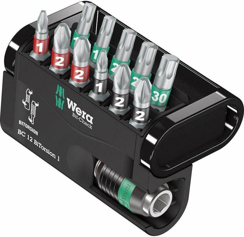 Wera 05136385001 Set di 12 punte bit-check bitorsion 1 in cassetta - 05136385001
