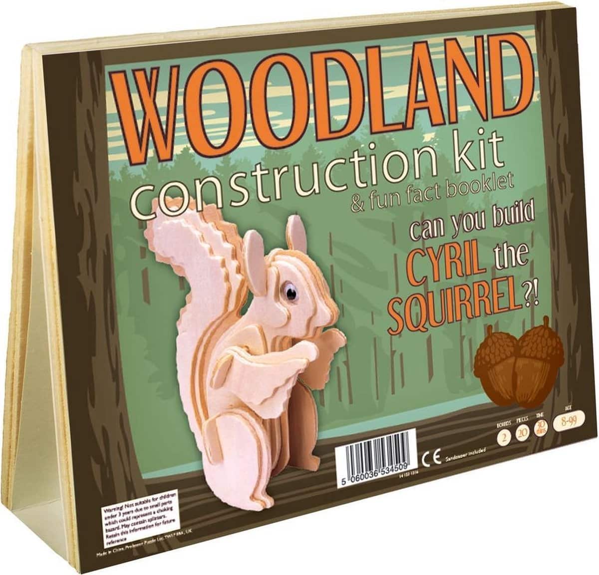Kit de construcción de bosques de ardilla Cyril la ardilla
