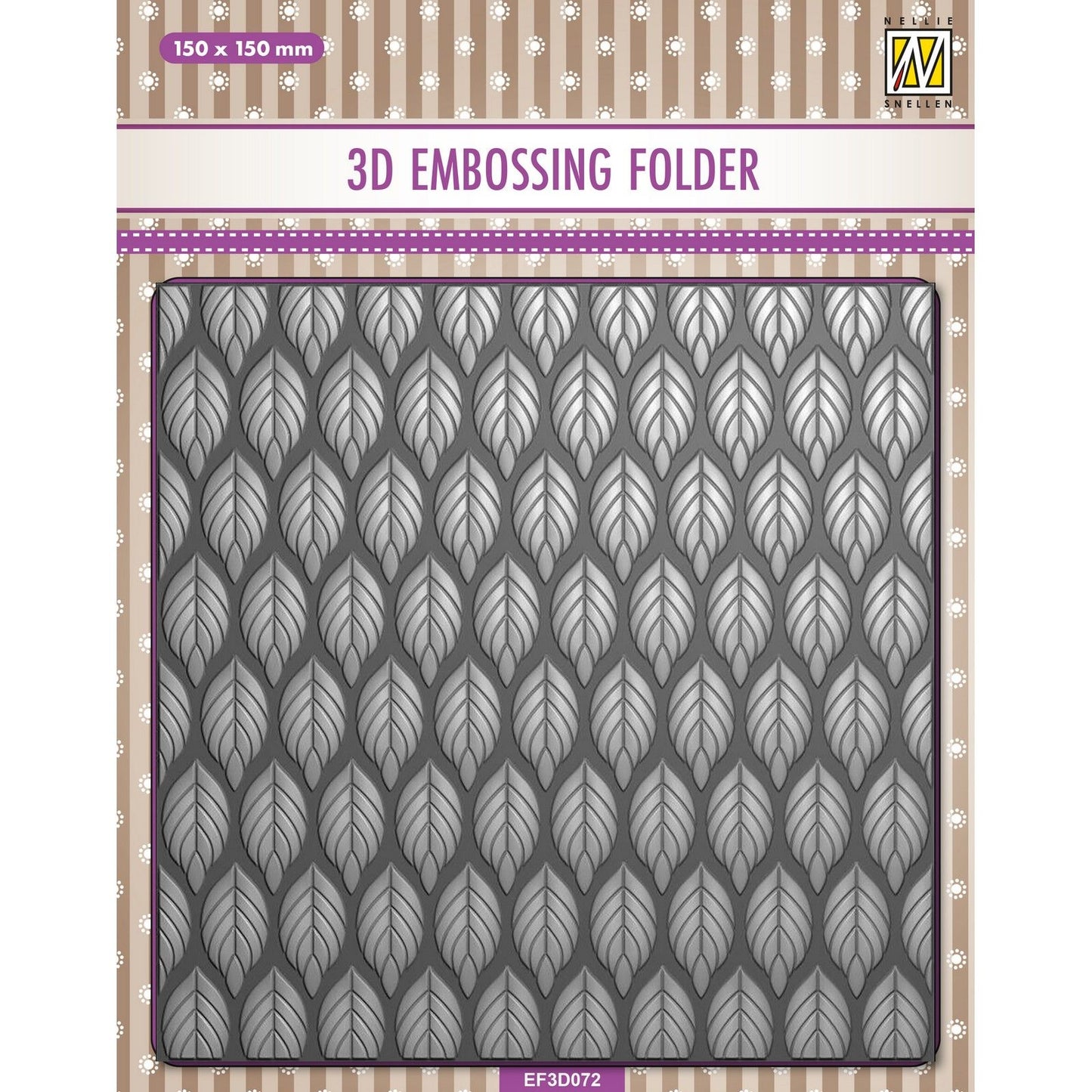 La elección de Nellie • Fondo de carpeta con relieve 3D hojas 15x15cm