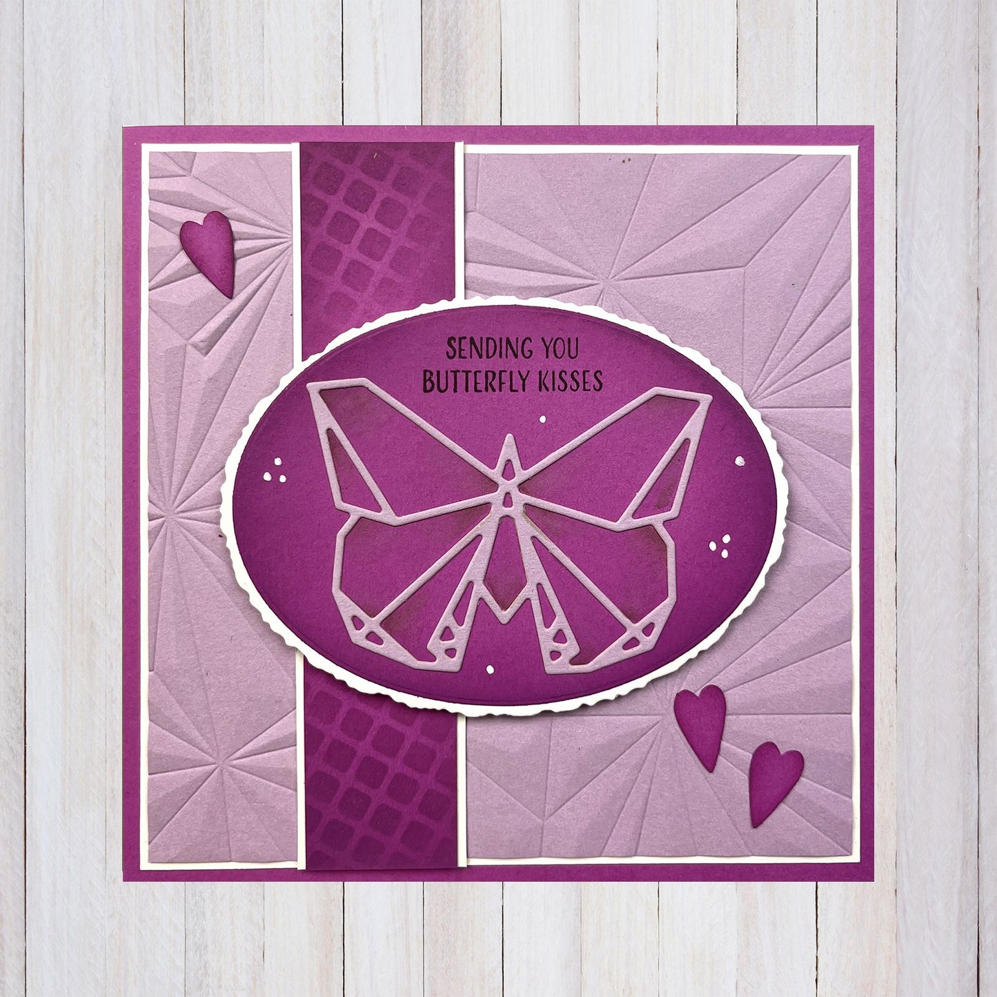 La elección de Nellie • Carpeta de relieve 3D fondo estrellas origami 15x15cm
