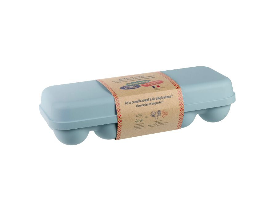 ¡Ah! ¡Mesa! Caja de huevo para 10 huevos azul