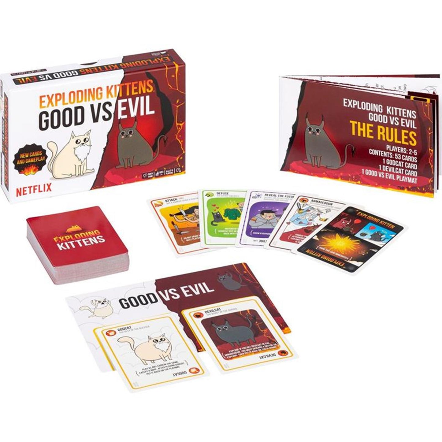 Gattini esplosivi: gioco di carte buono contro cattivo