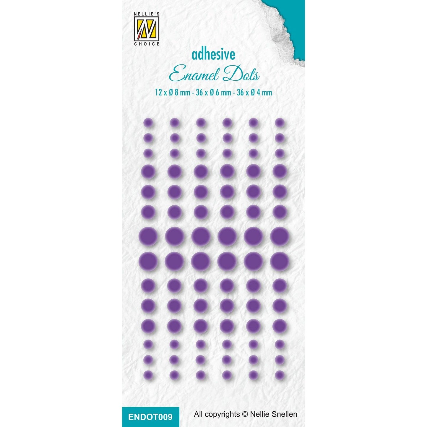 La scelta di Nellie • puntini smaltati 2587c viola