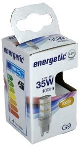 LED energetico G9 3-35W 3000K trasparente - 2710070