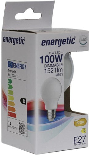 Energetica LED gls e27 11-100w 2700k filamento opaco dimmerabile - 2720740