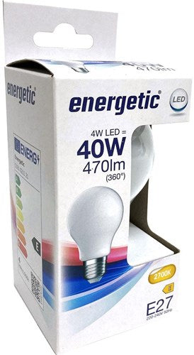 Energetic LED gls e27 4-40w 2700k filamento mate - 2720710